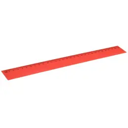 Ruler 30cm Red